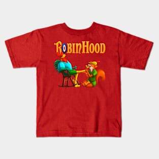 Alan-a-Dale & Robin-Fanart Design Kids T-Shirt